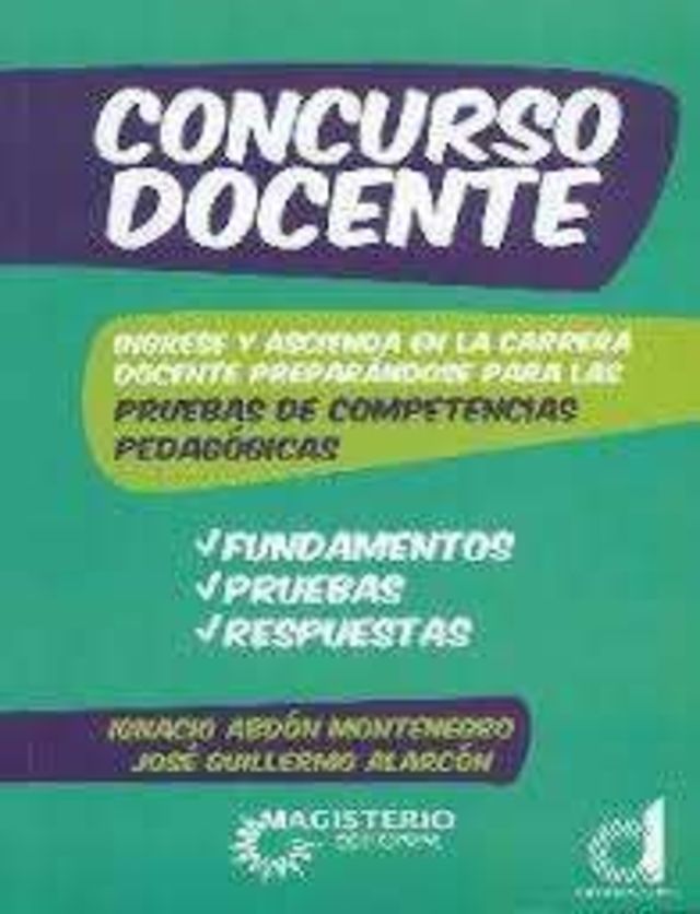 CONCURSO DOCENTE. PRUEBAS DE COMPETENCIAS PEDAGOGICAS